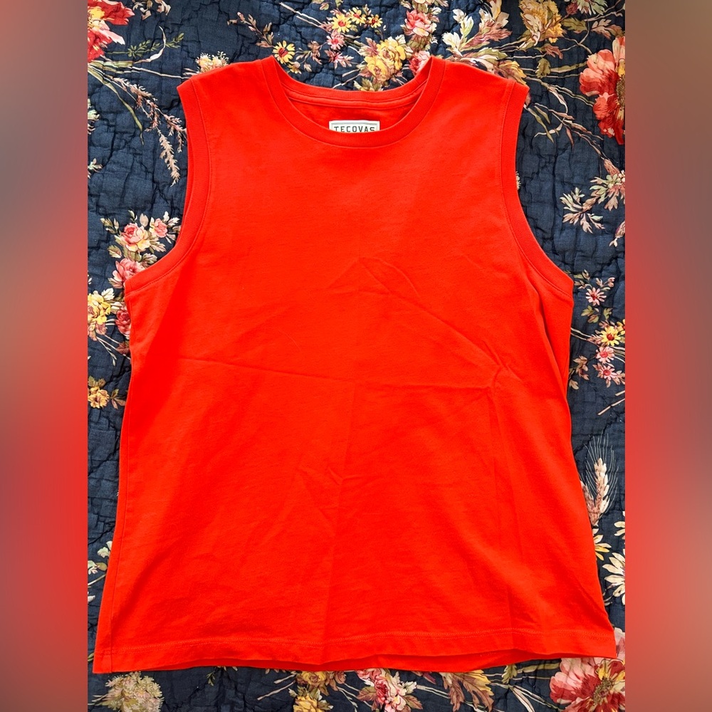 Tecovas Red Muscle Tank Top